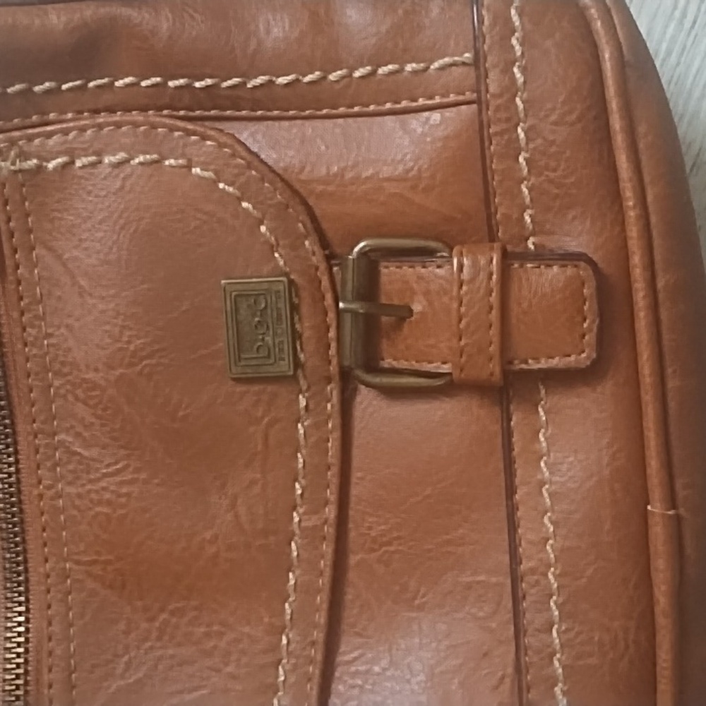 Boc Brown Leather Bag With Logo Patch - image 5